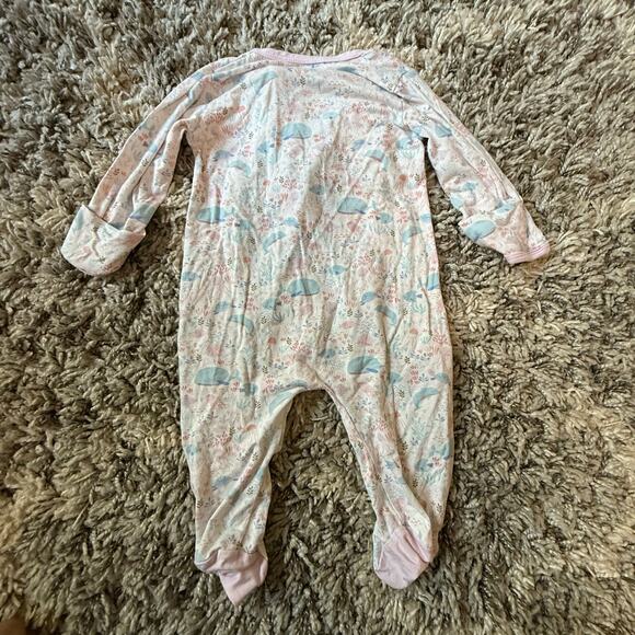 Magnetic Me Pink Whale Print Baby Sleeper Outfit 0-3 Months - Picture 5 of 8